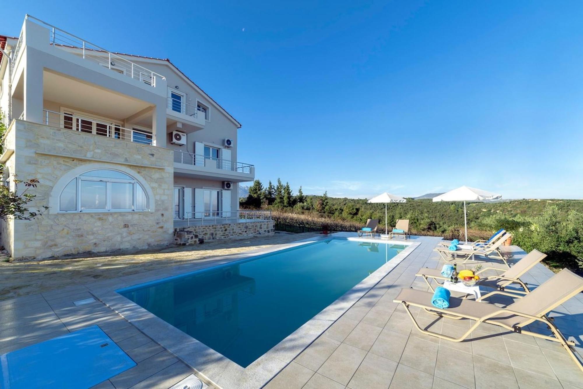 Villa Konstantinos Hilltop Vineyard Escape Almirída Kültér fotó
