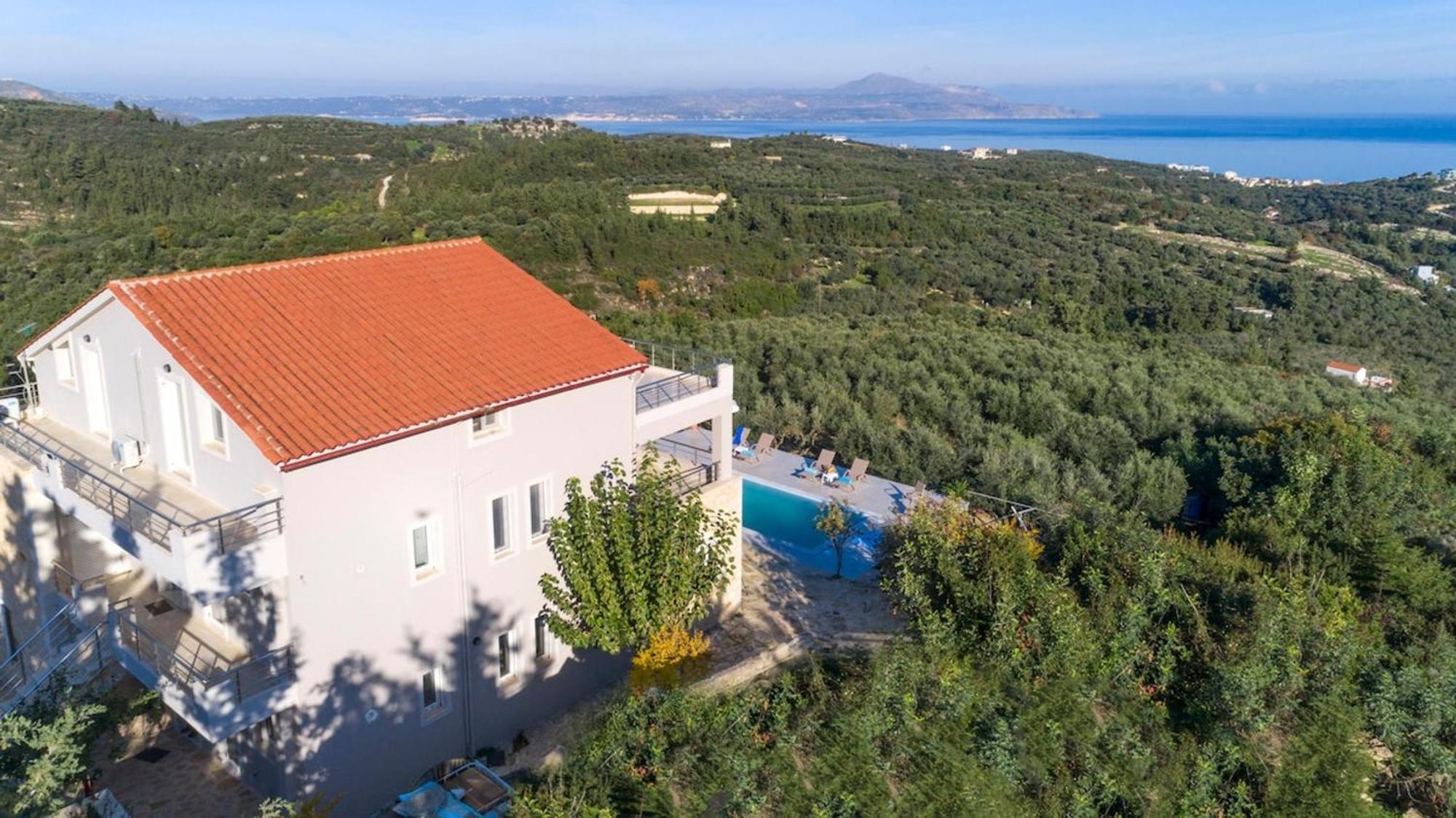 Villa Konstantinos Hilltop Vineyard Escape Almirída Kültér fotó
