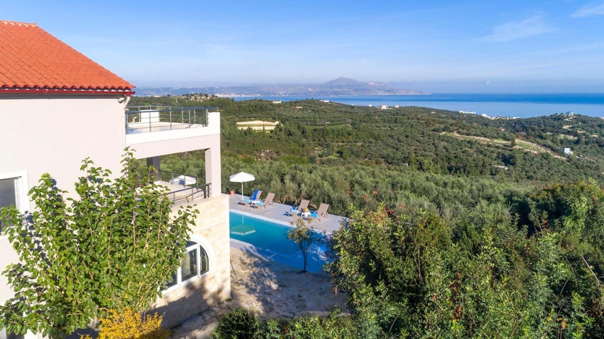 Villa Konstantinos Hilltop Vineyard Escape Almirída Kültér fotó