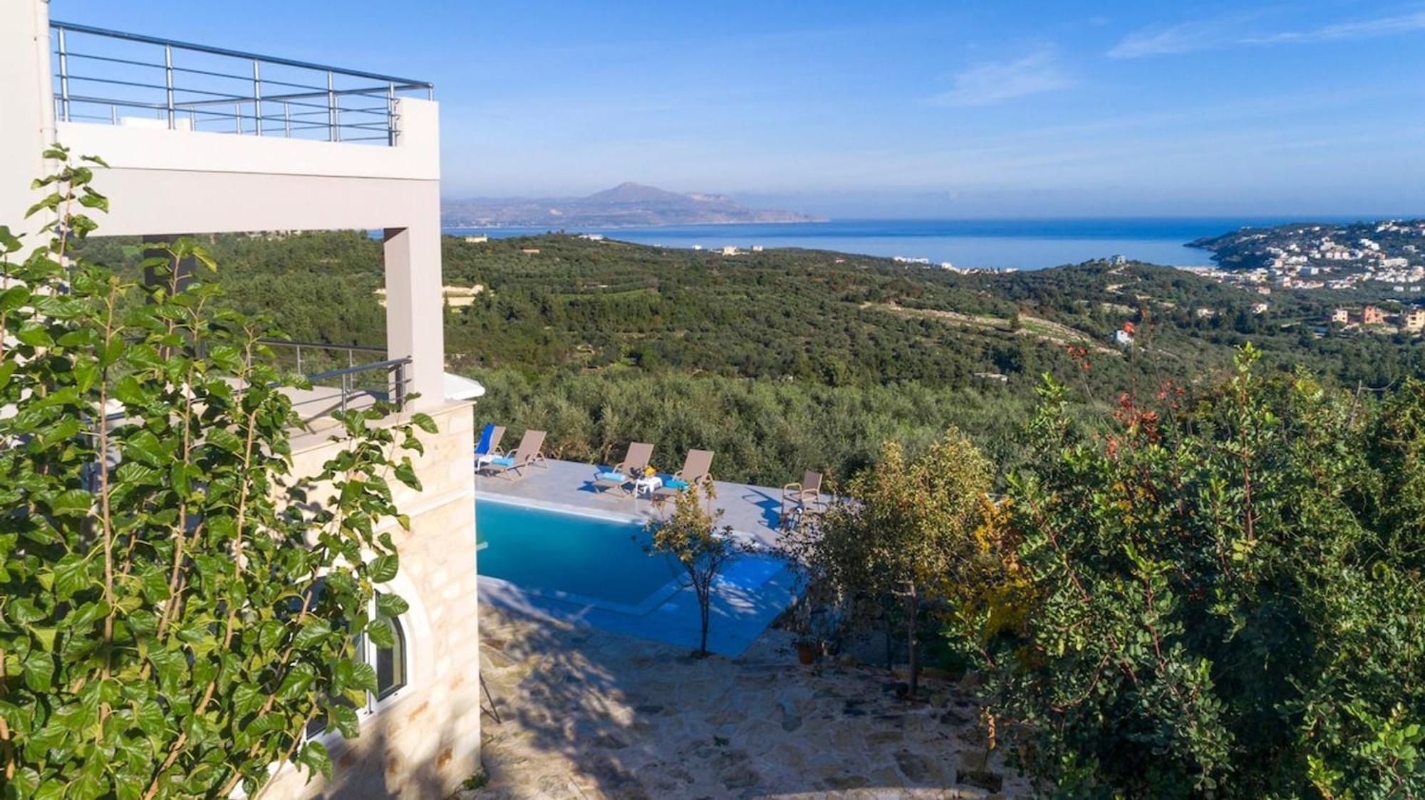 Villa Konstantinos Hilltop Vineyard Escape Almirída Kültér fotó