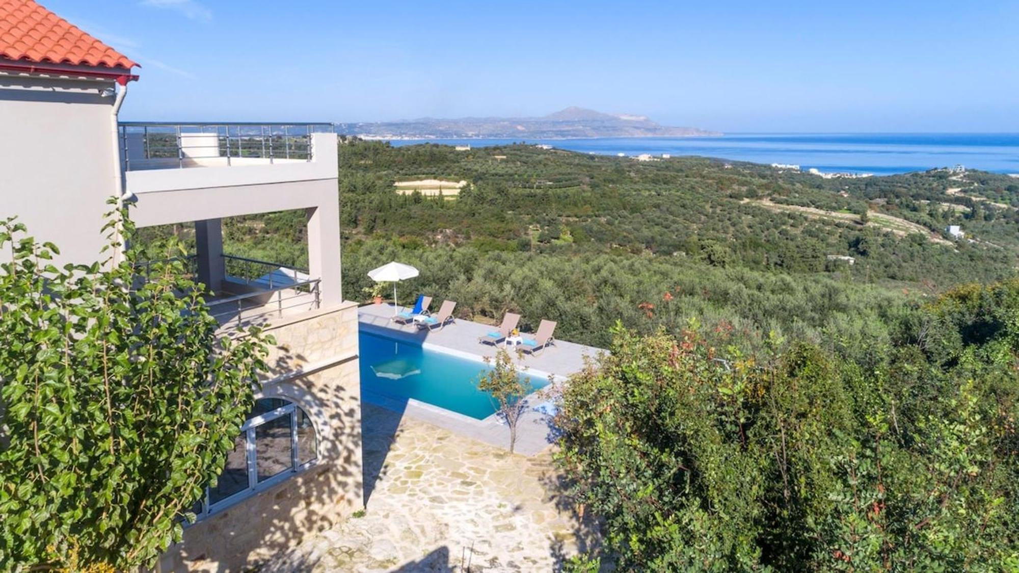 Villa Konstantinos Hilltop Vineyard Escape Almirída Kültér fotó