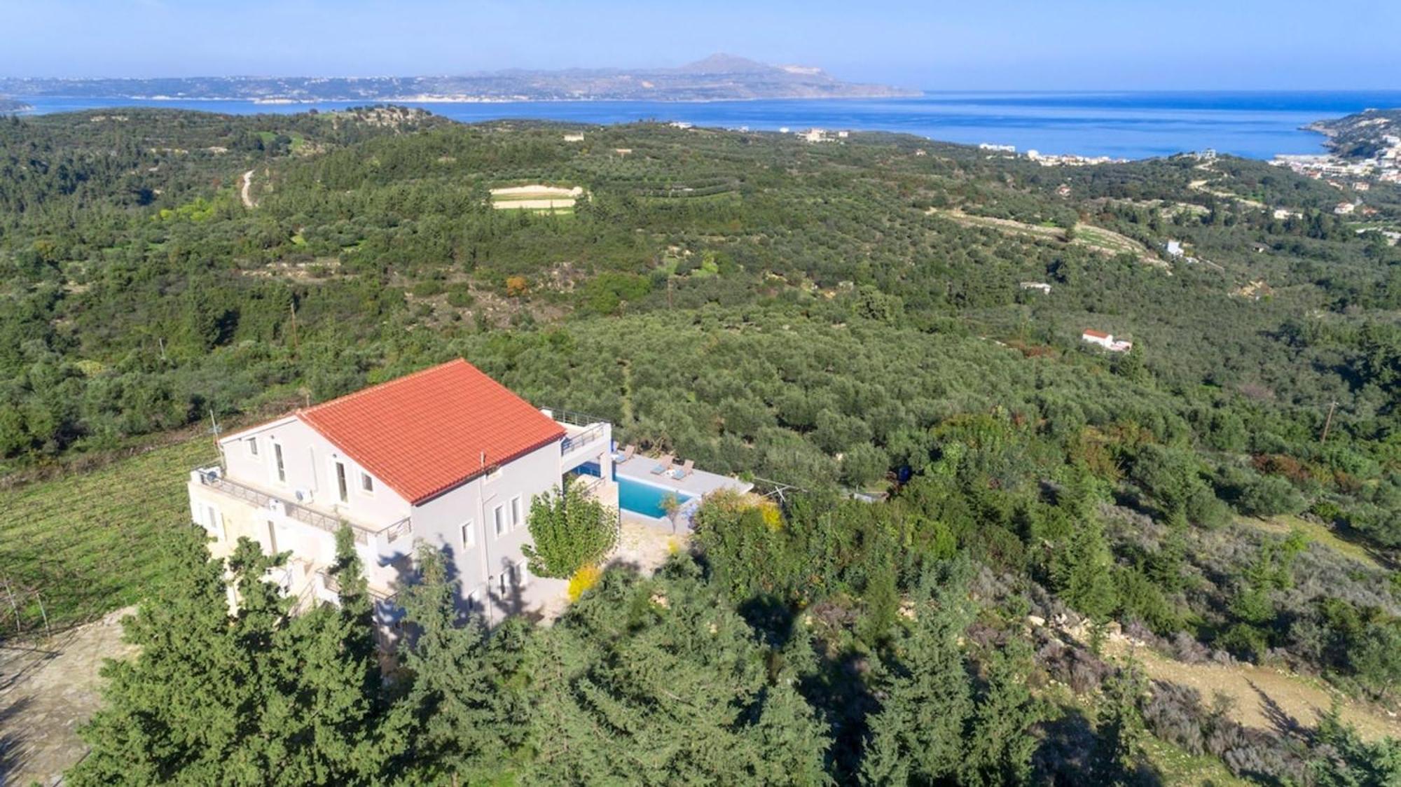 Villa Konstantinos Hilltop Vineyard Escape Almirída Kültér fotó