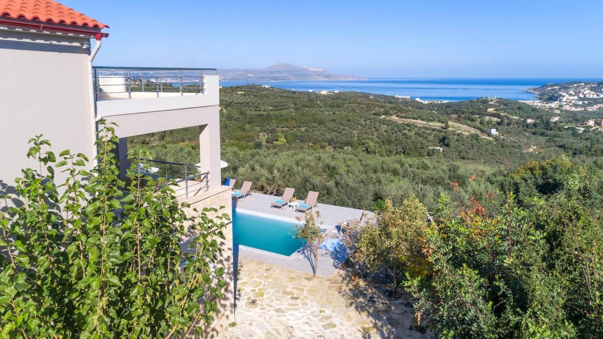 Villa Konstantinos Hilltop Vineyard Escape Almirída Kültér fotó