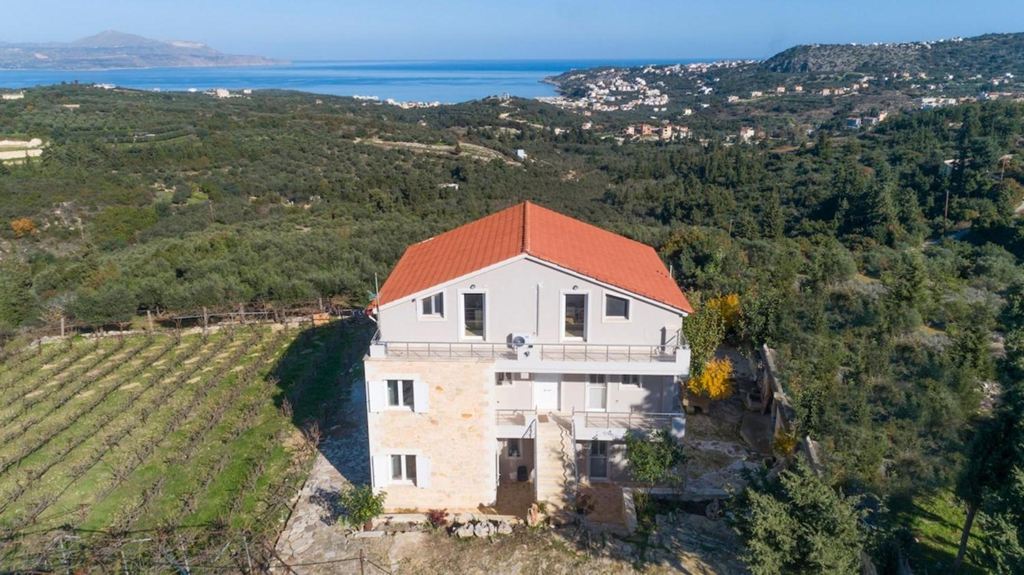 Villa Konstantinos Hilltop Vineyard Escape Almirída Kültér fotó
