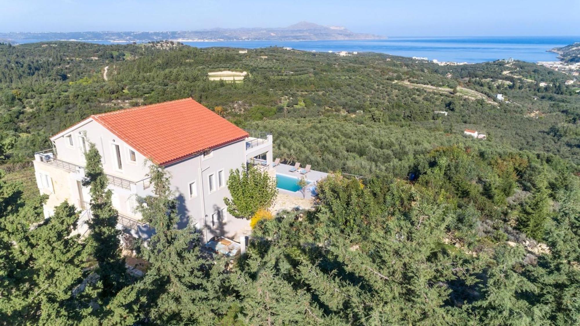 Villa Konstantinos Hilltop Vineyard Escape Almirída Kültér fotó